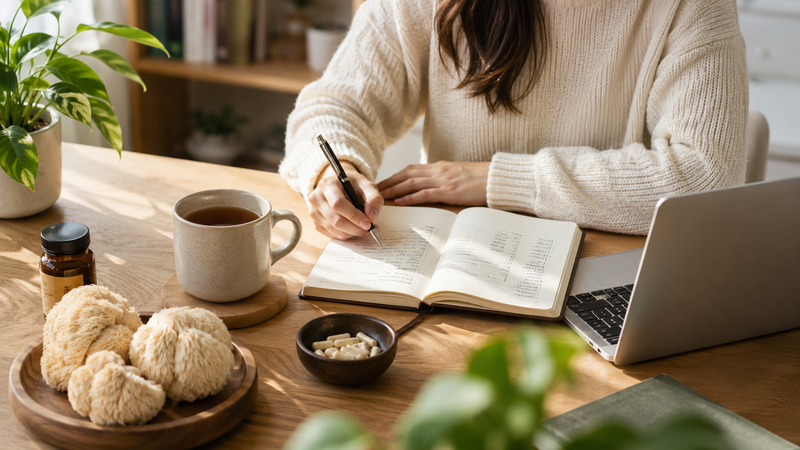 woman journaling