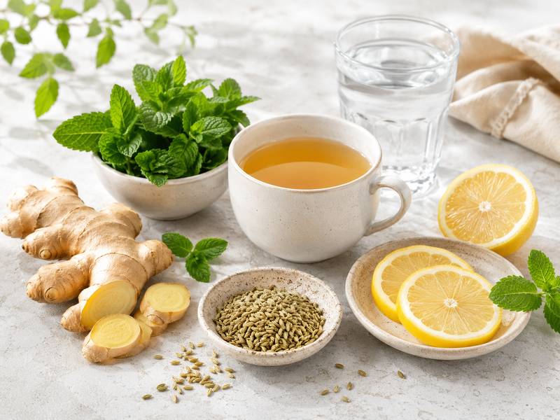 herbs and tea