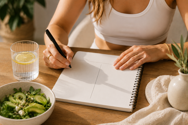 woman journaling