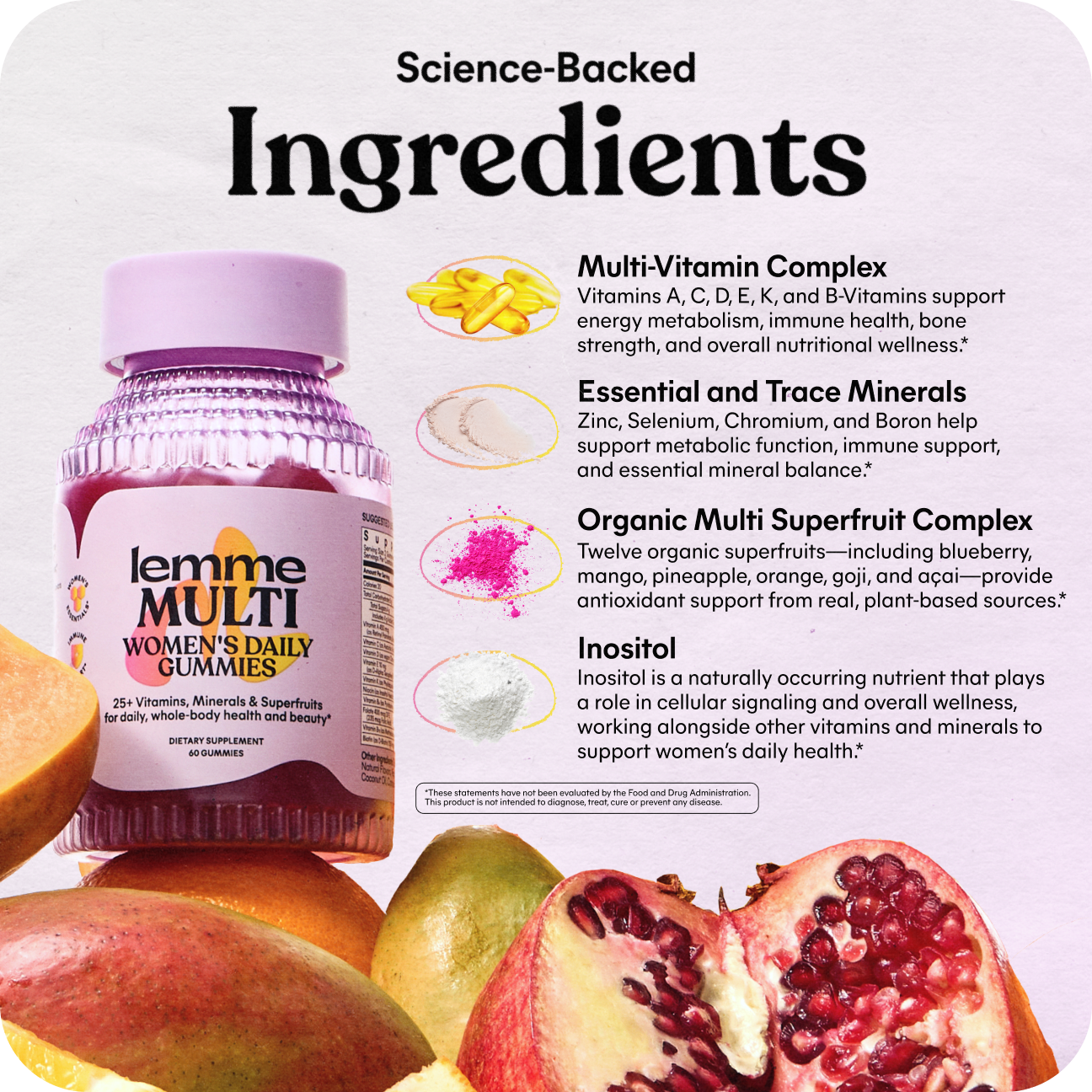 Lemme Multi Science Backed Ingredients