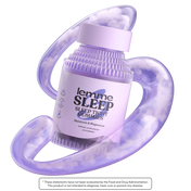 Lemme Sleep gummies packaging with a purple handle on a white background